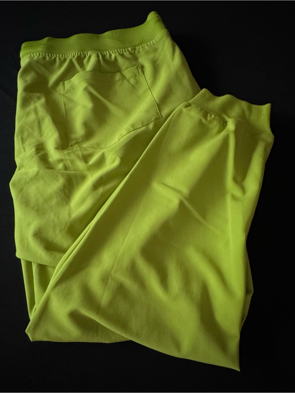 Neon Lime Women's Scrub Jogger Pants